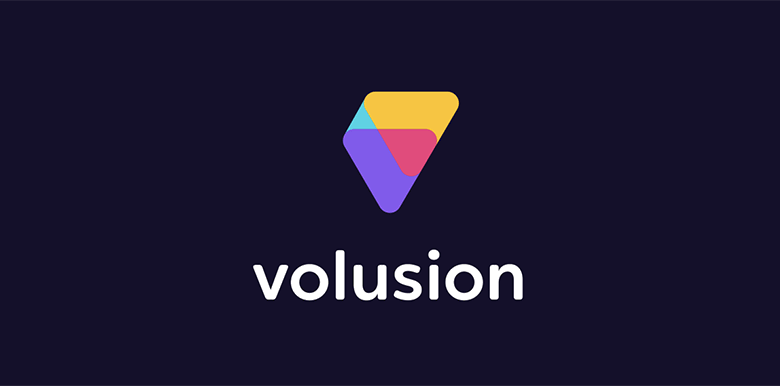 Volusion LOGO，Volusion标志，Volusion品牌形象设计，电子商务平台标志，电子商务平台LOGO