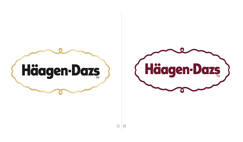 哈根达斯标志，哈根达斯LOGO，哈根达斯包装，哈根达斯品牌形象设计，冰淇淋品牌设计，雪糕品牌设计