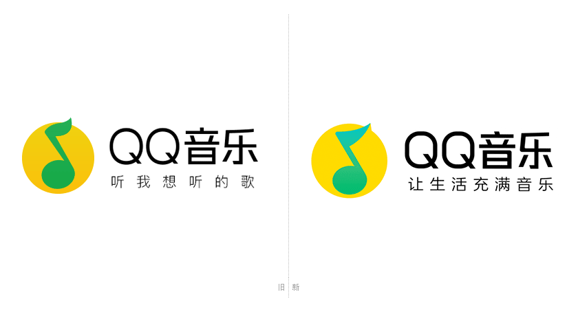 QQ音乐LOGO,QQ音乐标志,QQ音乐品牌设计,音乐标志设计