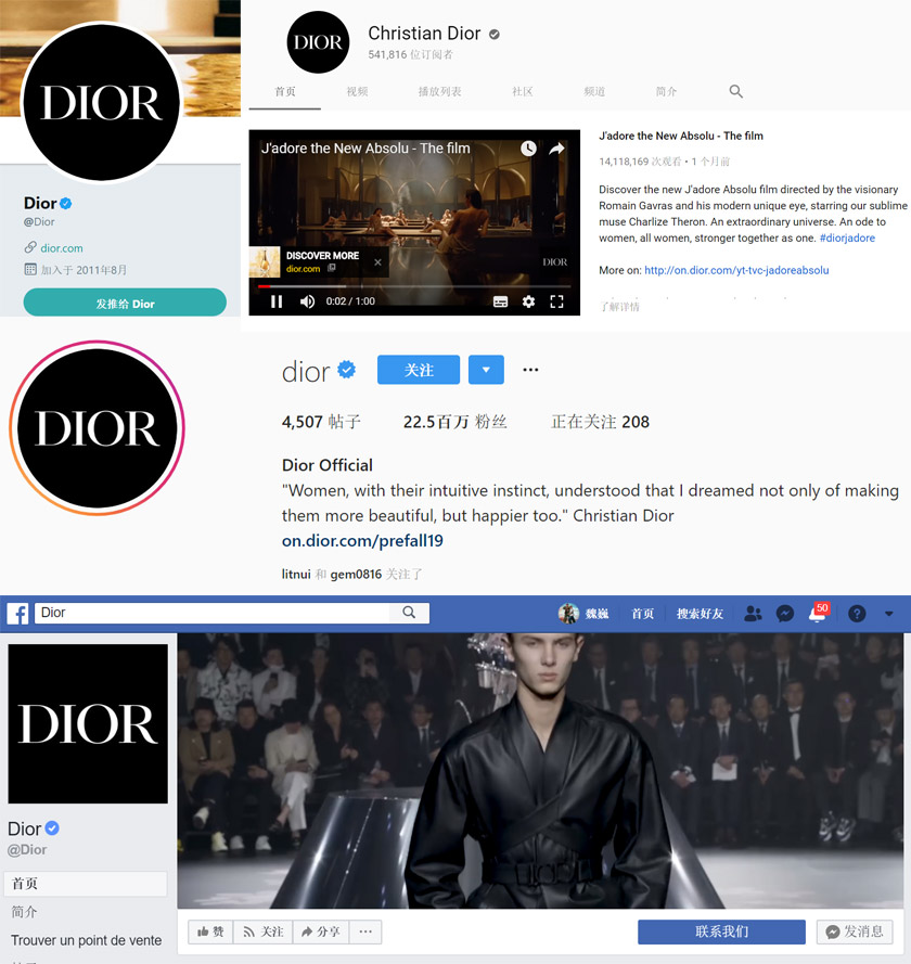 迪奥Dior LOGO设计,迪奥Dior标志设计，迪奥Dior品牌形象设计，奢侈品品牌设计