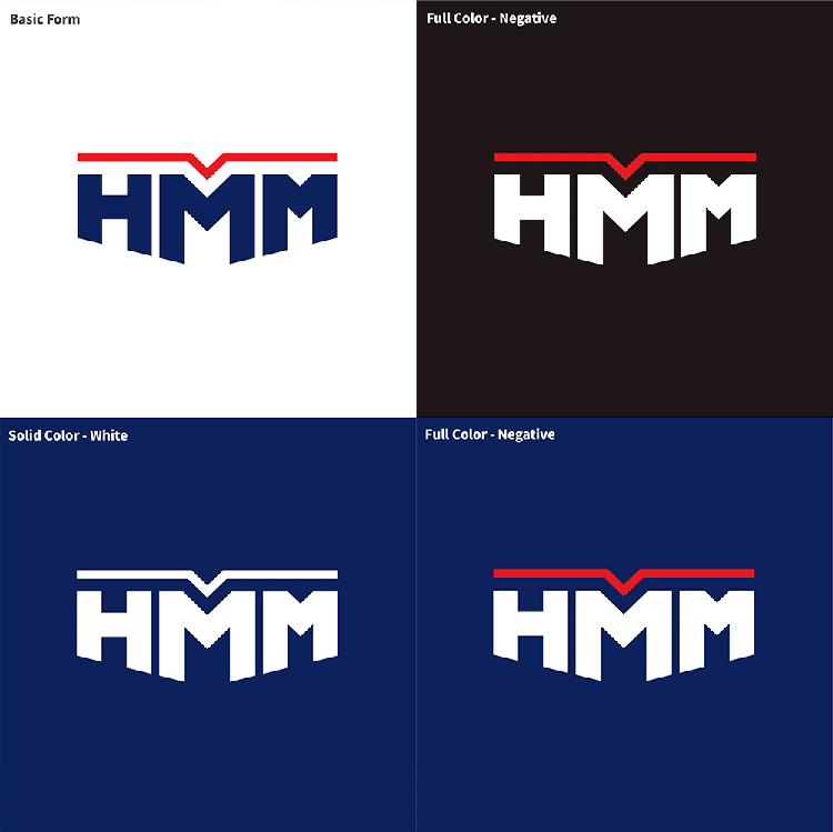 现代商船HMM标志,现代商船HMM LOGO,现代商船HMM品牌形象设计