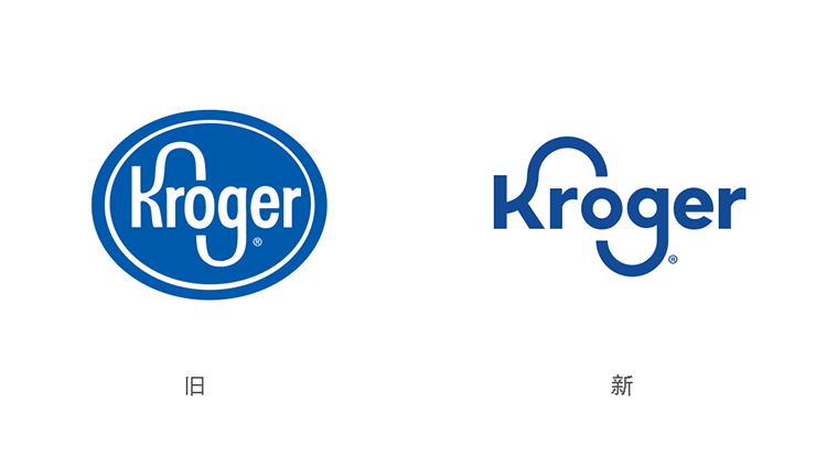 美国连锁超市巨头kroger升级全新品牌logo!