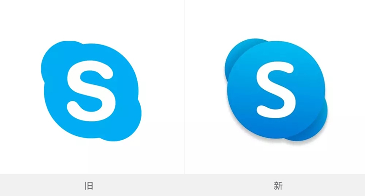 扁平化,Skype,标志,设计,创意,品牌